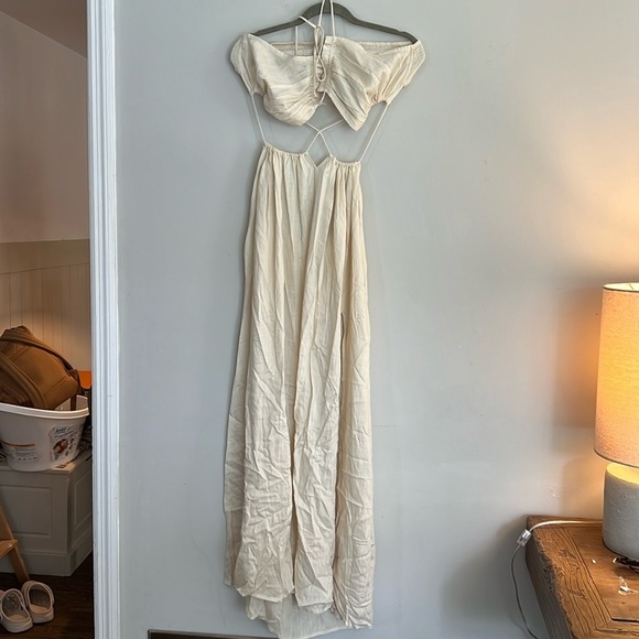 ASOS Cream Cutout Flowy Dress​​ - Picture 2 of 5